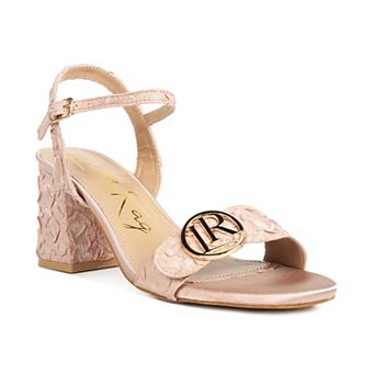 London Rag Chaplet Women's Block Heel Dress Sandals