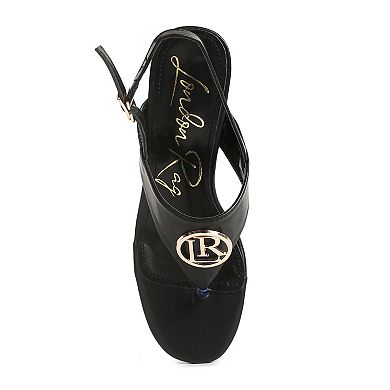 London Rag Monde Women's Block Heel Dress Sandals