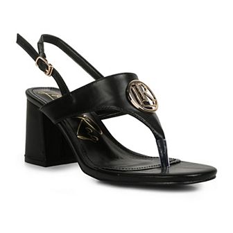 London Rag Monde Women's Block Heel Dress Sandals