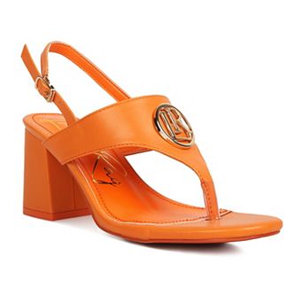 London Rag Monde Women's Block Heel Dress Sandals