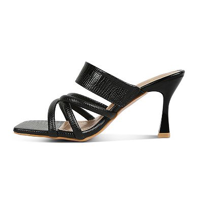 London Rag Women's Crisscross Dress Sandals