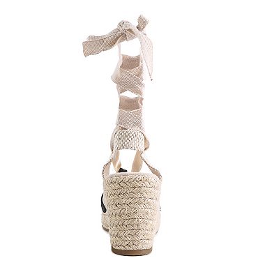 London Rag Little Mary Women's Strappy Wedge Sandals