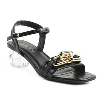 London Rag Icicle Women's Low Heel Chain Sandals