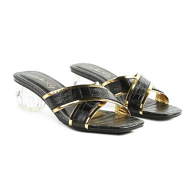 London Rag Stellar Women's Slide Dress Sandals