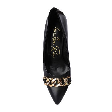 London Rag Majesty Women's Chunky Chain Pumps