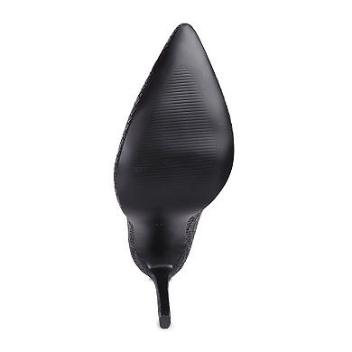 London Rag Brinkles Women's Croc Stiletto Pumps