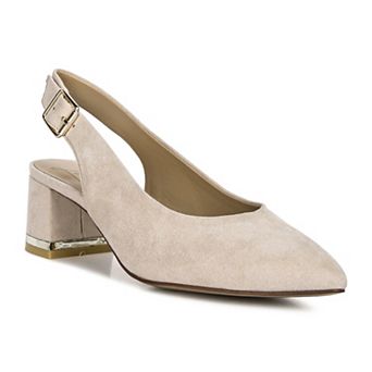 London Rag Top Job Women's Block Heel Slingback Sandals