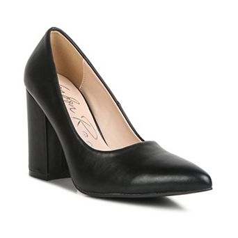 Women's London Rag Smooth Finish Women's Block Heel Pumps