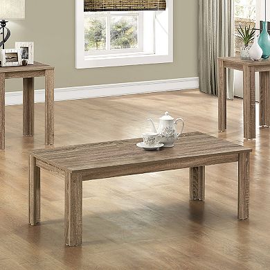 Monarch Contemporary Transitional Coffee & End Table 3-piece Set