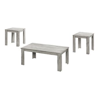 Monarch Contemporary Transitional Coffee & End Table 3 pc Set