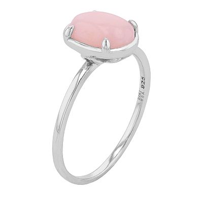SIRI USA by TJM Sterling Silver Pink Opal Ring