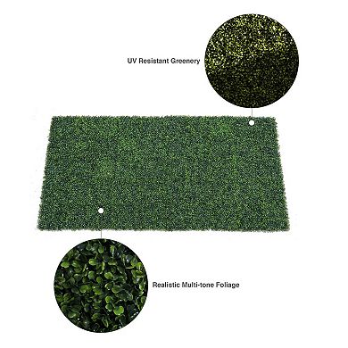 Vickerman 50" Artificial Green Boxwood Mat