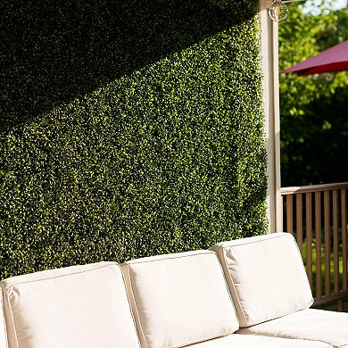 Vickerman 50" Artificial Green Boxwood Mat