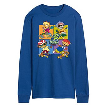 Men's Nickelodeon Rocket Power Grid Long Sleeve Tee