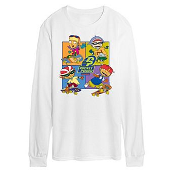 Men's Nickelodeon Rocket Power Grid Long Sleeve Tee