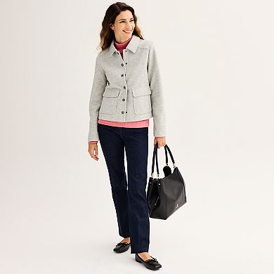 Women's Croft & Barrow® Collared Jacket