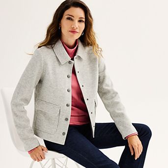 Women's Croft & Barrow® Collared Jacket