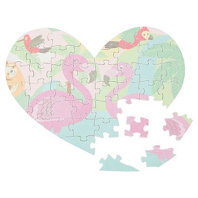 Set of 12 Heart Shaped Blank Jigsaw Puzzles to Draw On for Valentine’s, DIY Crafts (9 x 6 in, 40 Pieces Each
