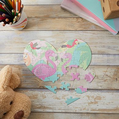 Set of 12 Heart Shaped Blank Jigsaw Puzzles to Draw On for Valentine’s, DIY Crafts (9 x 6 in, 40 Pieces Each