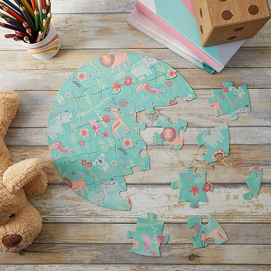 12x Round Blank Jigsaw Puzzle Sets for DIY Crafts, 12.5 Inch