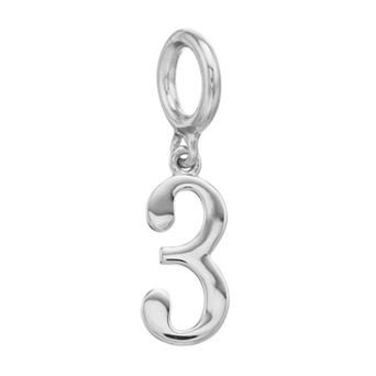 Lavish by TJM Sterling Silver Number Charm