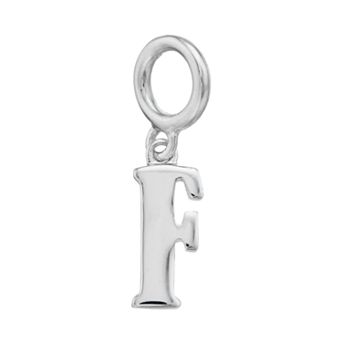 Lavish by TJM Sterling Silver Initial Letter Charm
