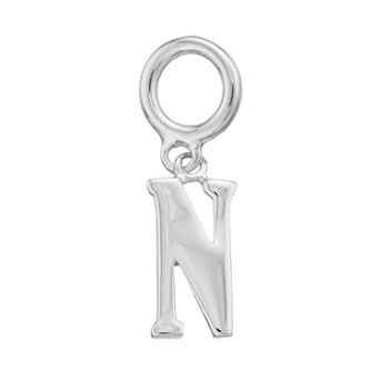 Lavish by TJM Sterling Silver Initial Letter Charm
