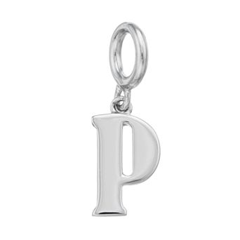Lavish by TJM Sterling Silver Initial Letter Charm