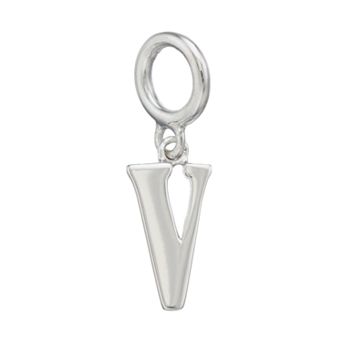 Lavish by TJM Sterling Silver Initial Letter Charm