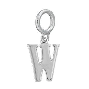 Lavish by TJM Sterling Silver Initial Letter Charm