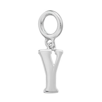 Lavish by TJM Sterling Silver Initial Letter Charm