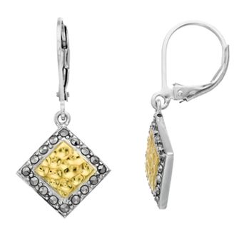 Lavish by TJM Sterling Silver Marcasite Earrings