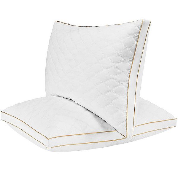 Dr. Pillow Italian Luxury Quilted Pillow Queen, Set of 2