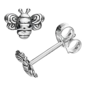 SIRI USA by TJM Sterling Silver Honey Bee Stud Earrings