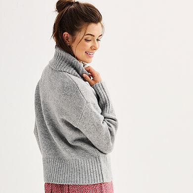 Juniors' SO® Oversized Turtleneck Sweater