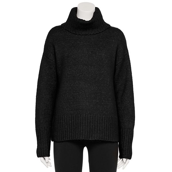 Juniors' SO® Oversized Turtleneck Sweater