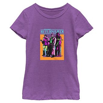 Girls 7-16 Star Wars: The Return Of The Jedi Rabatallion, Chewbacca, & Leia Graphic Tee