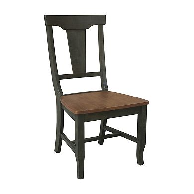 International ConceptsDual Drop Dining Table with 4 Panel Back Chairs