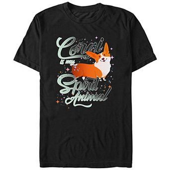 Girls 7-16 Plus Size Corgi Spirit Dog Text Graphic Tee