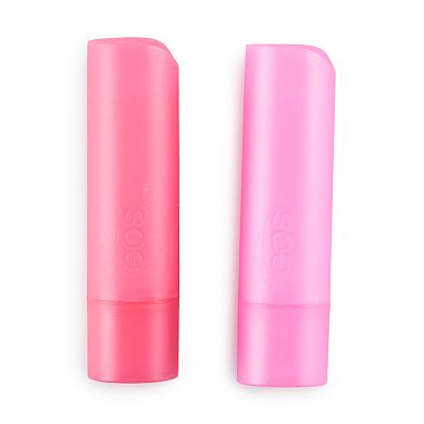eos Limited Edition Holiday Collection- Strawberry Cheer & Candy Cane Swirl 2-Pack Lip Balm