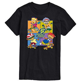 Big & Tall Nickelodeon Rugrats Rocket Power Grid Graphic Tee