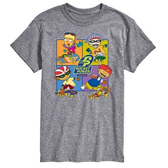 Big & Tall Nickelodeon Rugrats Rocket Power Grid Graphic Tee