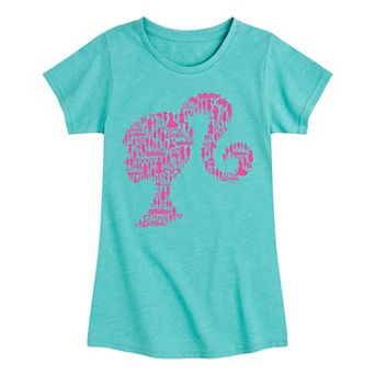 Girls 7-16 Barbie® Lifestyle Silhouette Fill Graphic Tee