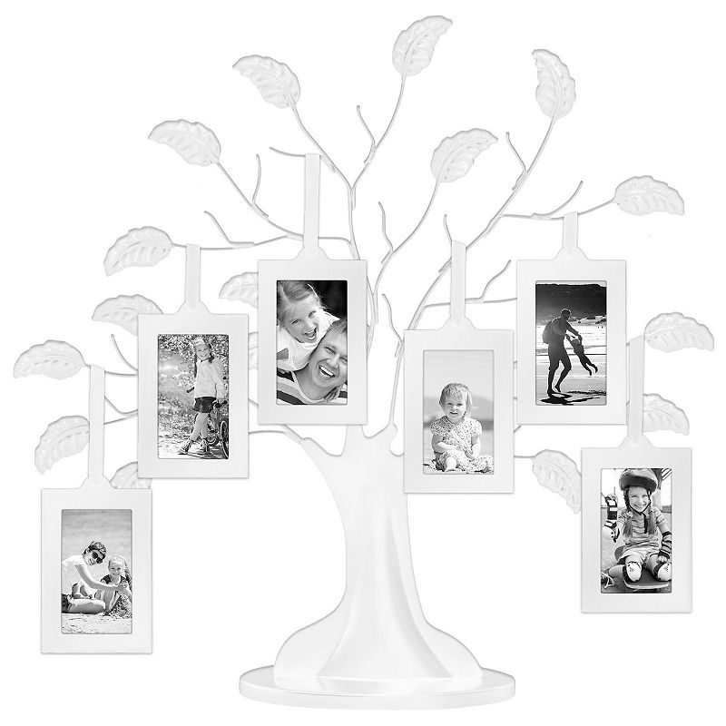 Americanflat Family Tree Hanging Frames 6-piece Set, White