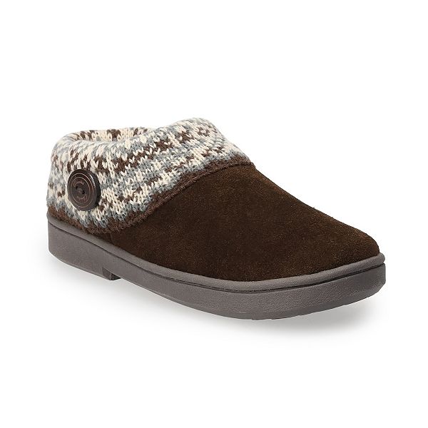 Clarks knit scuff online slipper