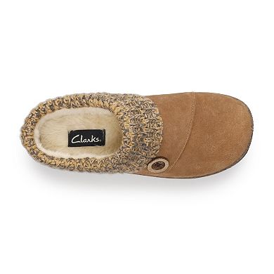 Clarks Women's Suede Sweater Clogs
