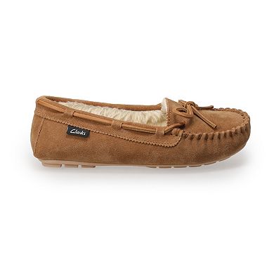 Clarks Women's Suede Moccasin Slippers