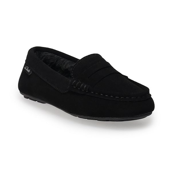 Clarks suede outlet moccasin slippers