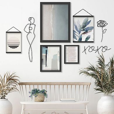 Americanflat Metal Line Art Woman Wall Decor