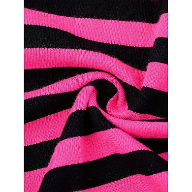 Women's Stripes High Waist Elastic Waistband Stirrup Leggings